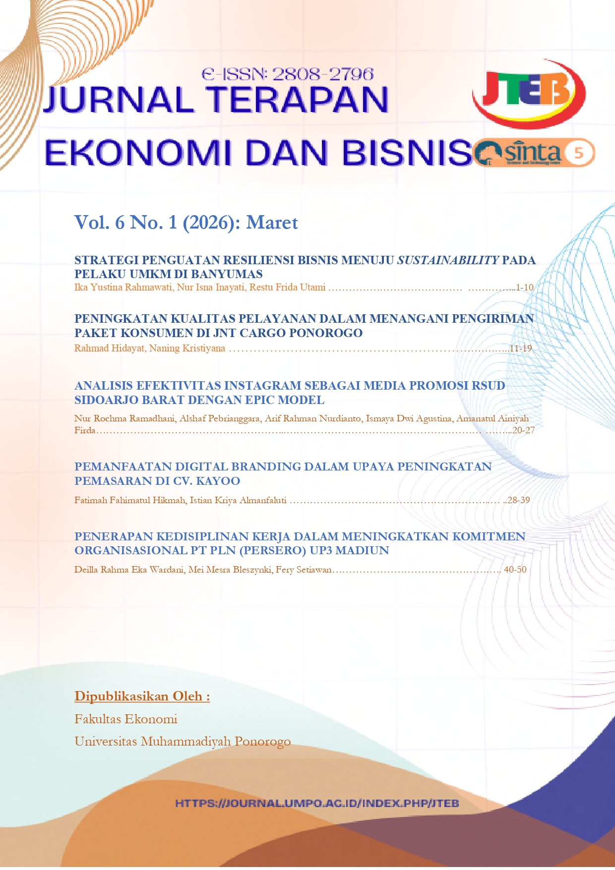 					View Vol. 6 No. 1 (2026): March
				