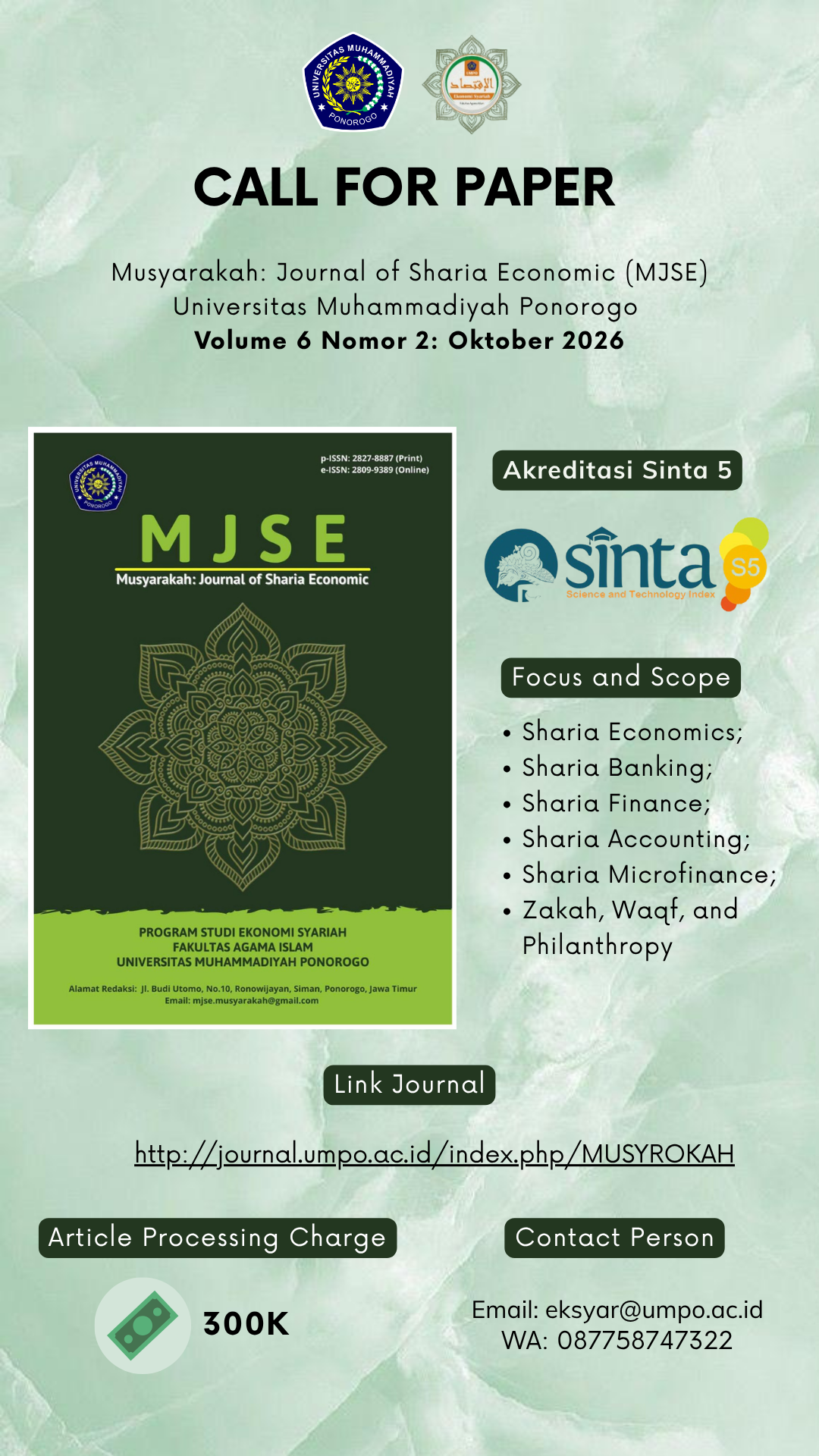 CALL FOR PAPER